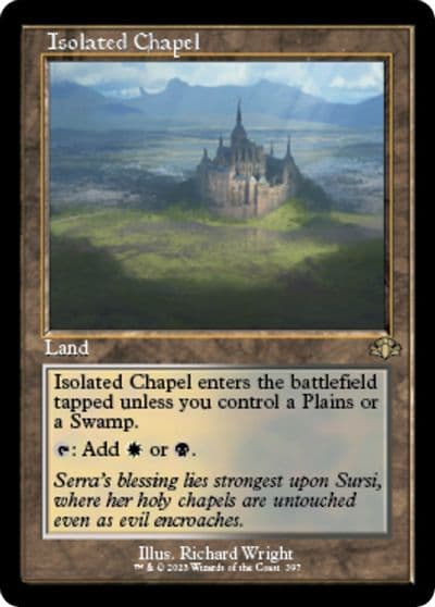 Isolated Chapel Retro Frame Dominaria Remastered Magic card