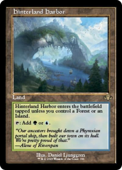Hinterland Harbor Retro Frame Dominaria Remastered Magic card
