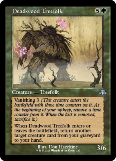 Deadwood Treefolk Retro Frame Dominaria Remastered Magic card