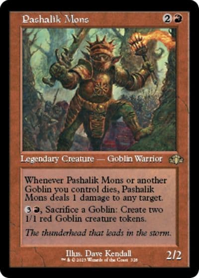 Pashalik Mons Retro Frame Dominaria Remastered Magic card