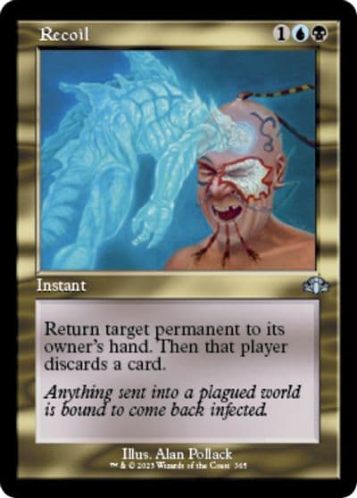 Recoil Retro Frame Dominaria Remastered Magic card