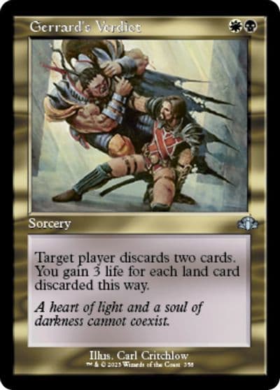 Gerrards Verdict Retro Frame Dominaria Remastered Magic card