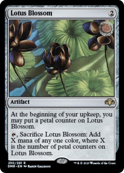 Lotus Blossom Dominaria Remastered Magic card