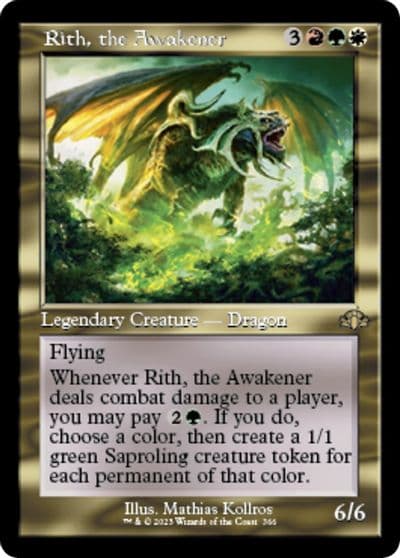 Rith the Awakener Retro Frame Dominaria Remastered Magic card
