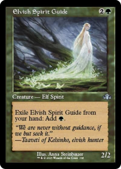 Elvish Spirit Guide Retro Frame Dominaria Remastered Magic card