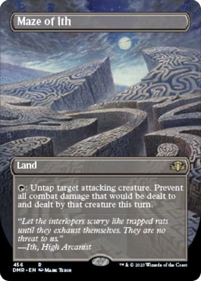 Maze of Ith Borderless Dominaria Remastered Magic card