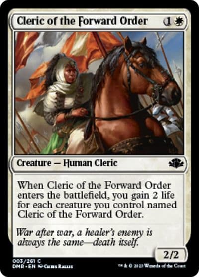 Cleric of the Forward Order Dominaria Remastered Magic card