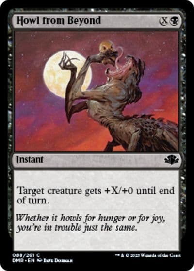 Howl from Beyond Dominaria Remastered Magic card