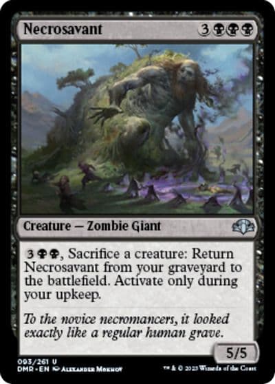Necrosavant Dominaria Remastered Magic card
