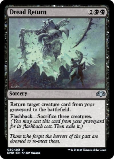Dread Return Dominaria Remastered Magic card