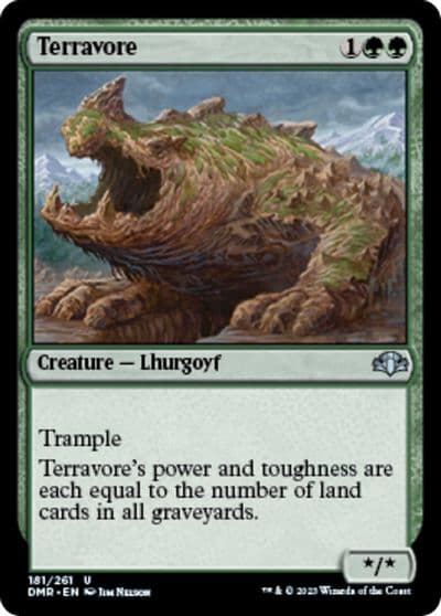 Terravore Dominaria Remastered Magic card
