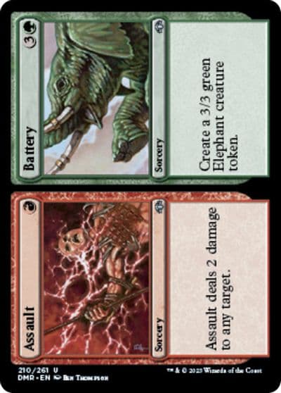 Assault Battery Dominaria Remastered Magic card