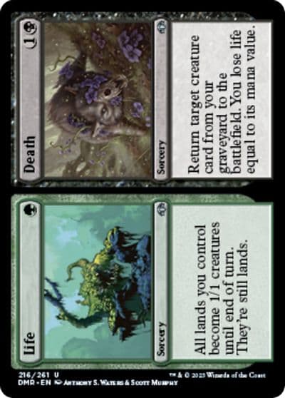 Life Death Dominaria Remastered Magic card