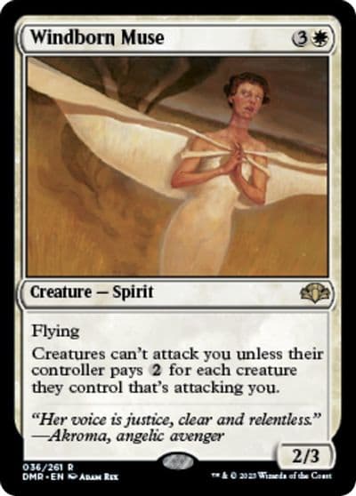 Windborn Muse Dominaria Remastered Magic card