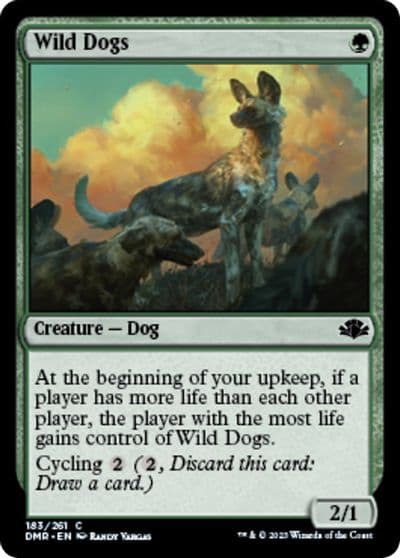 Wild Dogs Dominaria Remastered Magic card