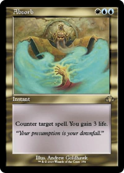 Absorb Retro Frame Dominaria Remastered Magic card