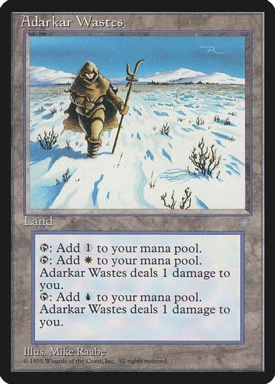 Adarkar Wastes Ice Age Magic card