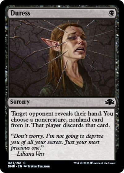 Duress Dominaria Remastered Magic card