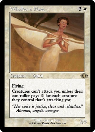 Windborn Muse Retro Frame Dominaria Remastered Magic card