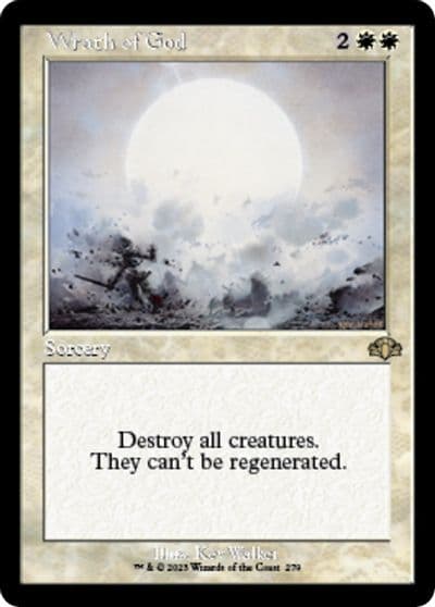 Wrath of God Retro Frame Dominaria Remastered Magic card