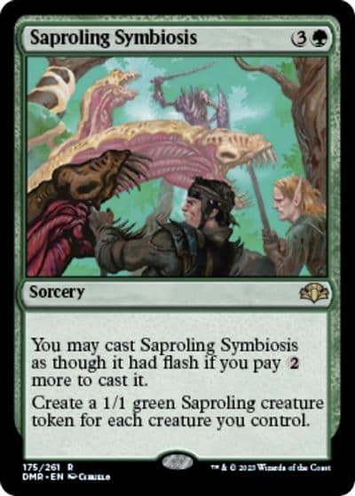 Saproling Symbiosis Dominaria Remastered Magic card
