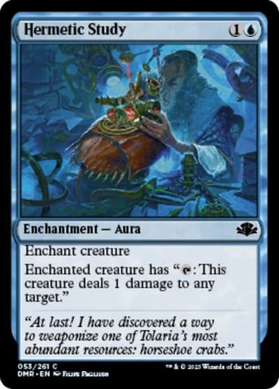 Hermetic Study Dominaria Remastered Magic card