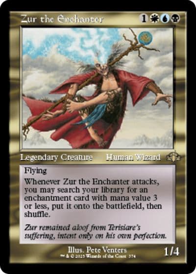 Zur the Enchanter Retro Frame Dominaria Remastered Magic card