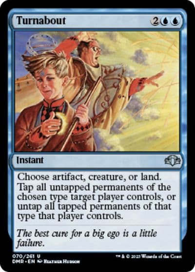 Turnabout Dominaria Remastered Magic card