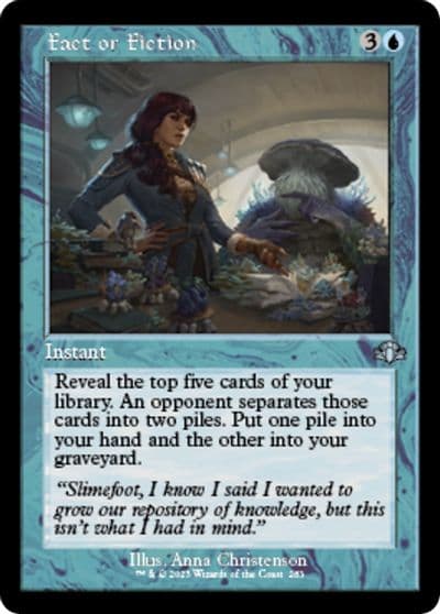 Fact or Fiction Retro Frame Dominaria Remastered Magic card