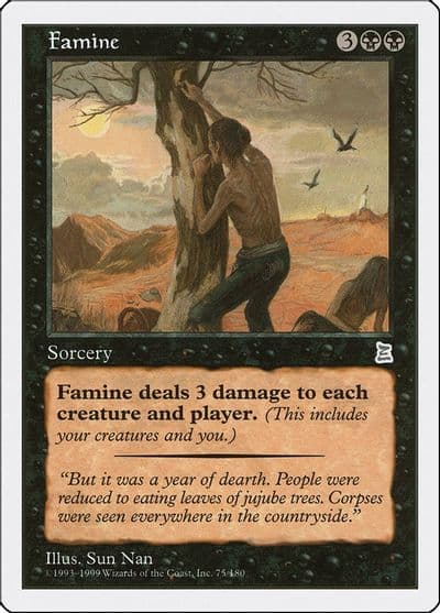 Famine Portal Three Kingdoms Magic card