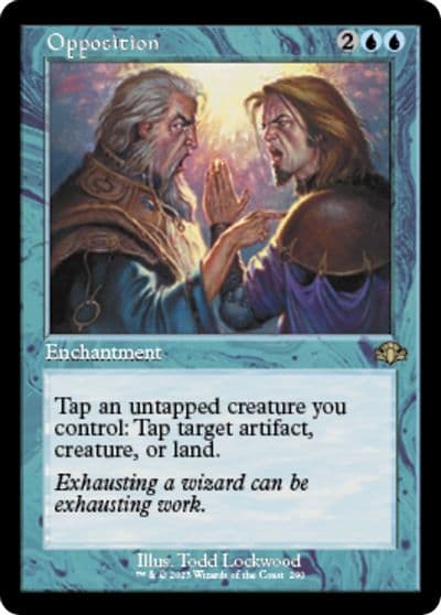 Opposition Retro Frame Dominaria Remastered Magic card