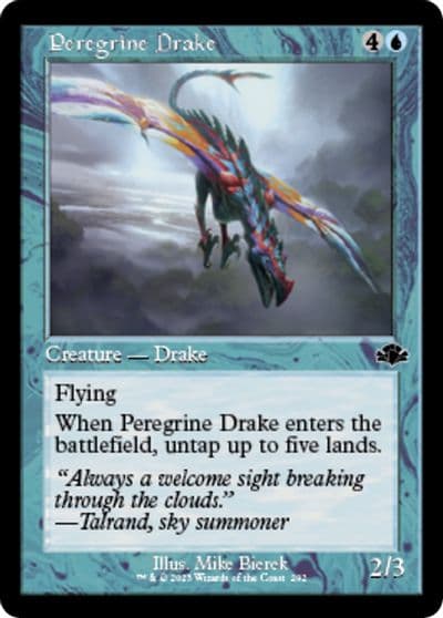 Peregrine Drake Retro Frame Dominaria Remastered Magic card