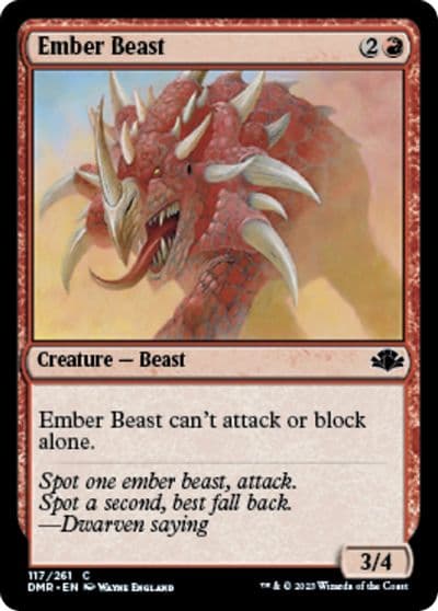 Ember Beast Dominaria Remastered Magic card