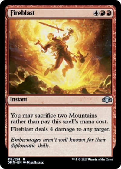 Fireblast Dominaria Remastered Magic card