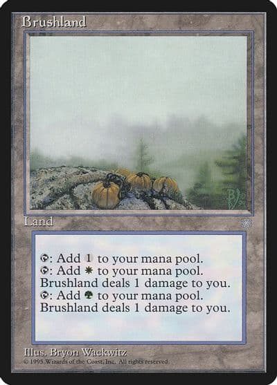 Brushland Ice Age Magic card