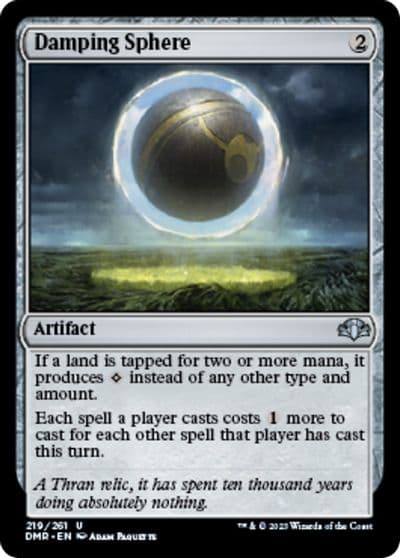 Damping Sphere Dominaria Remastered Magic card