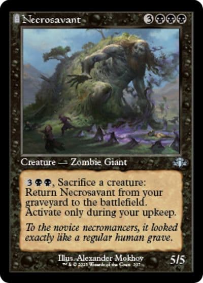 Necrosavant Retro Frame Dominaria Remastered Magic card