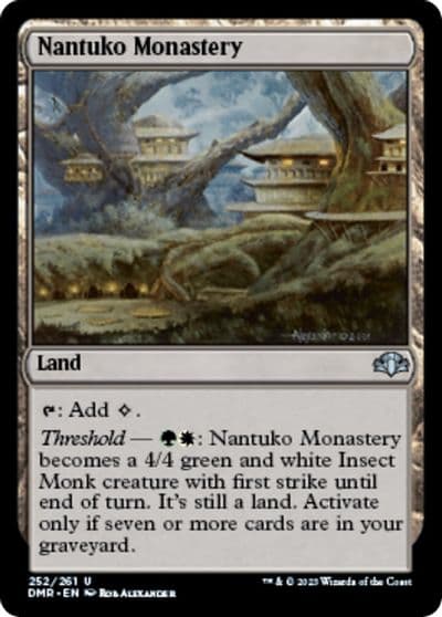 Nantuko Monastery Dominaria Remastered Magic card