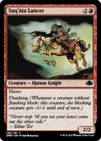 SuqAta Lancer Dominaria Remastered Magic card