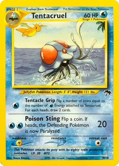 Tentacruel Southern Islands Pokemon card