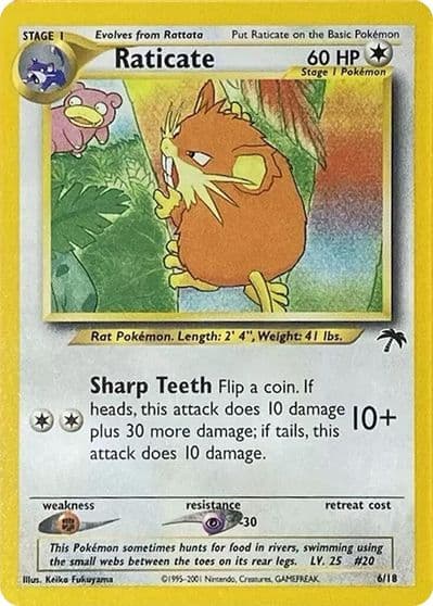 Raticate Southern Islands Pokemon card