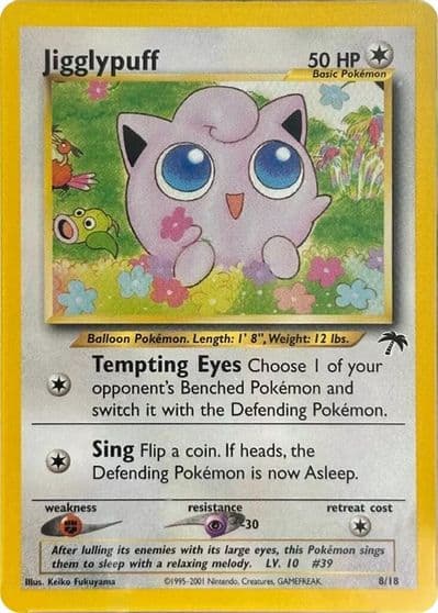 Jigglypuff Southern Islands Pokemon card
