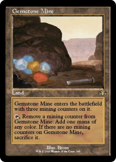 Gemstone Mine Retro Frame Dominaria Remastered Magic card
