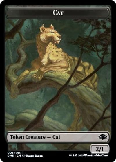 Cat Token 003 Dominaria Remastered Magic card