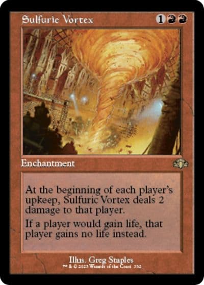 Sulfuric Vortex Retro Frame Dominaria Remastered Magic card