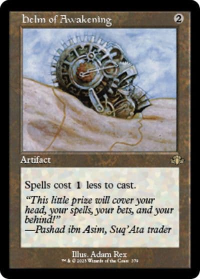 Helm of Awakening Retro Frame Dominaria Remastered Magic card