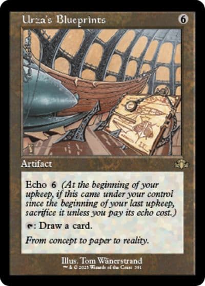 Urzas Blueprints Retro Frame Dominaria Remastered Magic card