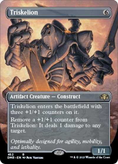 Triskelion Borderless Dominaria Remastered Magic card