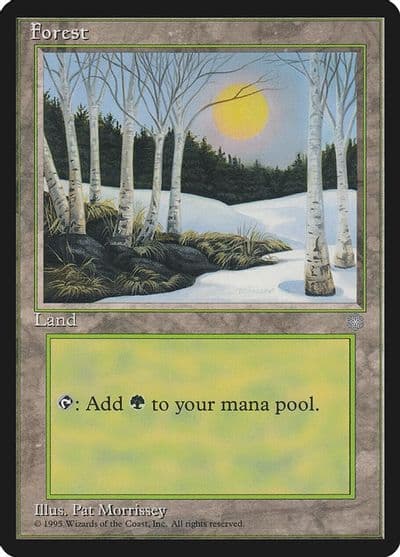 Forest 328 Ice Age Magic card