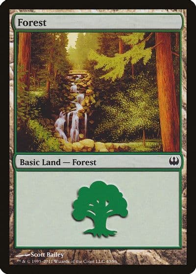 Forest 43 Duel Decks: Knights vs. Dragons Magic card